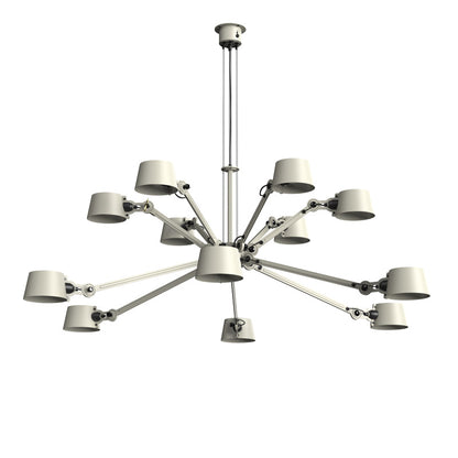 tonone Bolt Chandelier 12 arm grijs