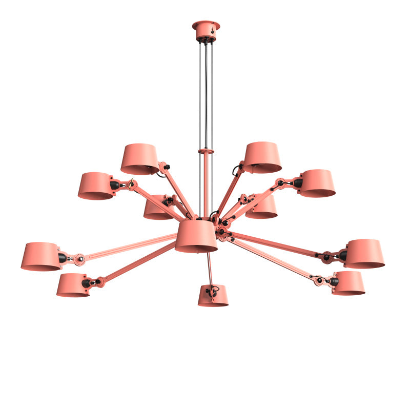 tonone Bolt Chandelier 12 arm roze