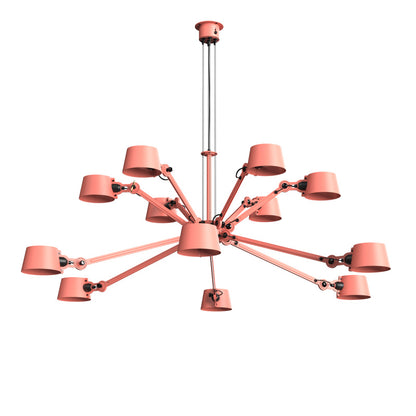 tonone Bolt Chandelier 12 arm roze