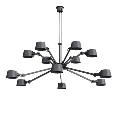 kronluchter tonone Bolt Chandelier 12 arm zwart
