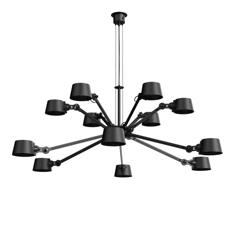 tonone Bolt Chandelier 12 arm kroonluchter zwart
