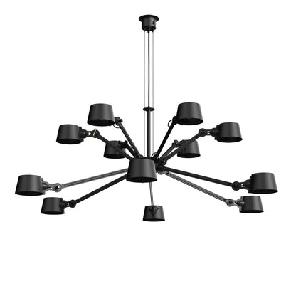 tonone Bolt Chandelier 12 arm kroonluchter zwart
