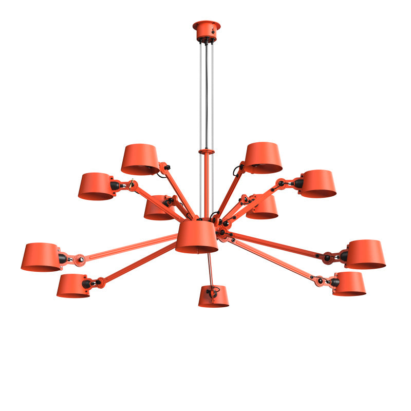 tonone Bolt Chandelier 12 arm oranje