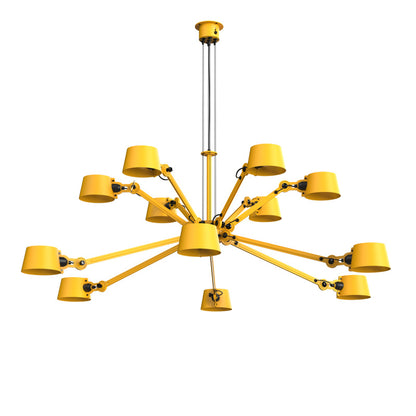 tonone Bolt Chandelier 12 arm geel hanglamp
