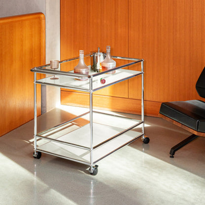 USM Haller Serving trolley Pure White sfeerbeeld