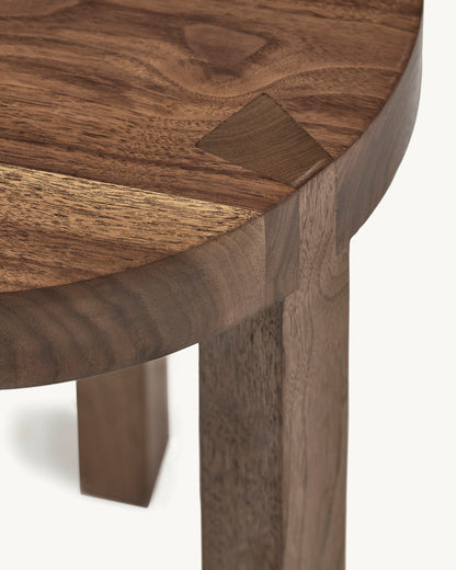 Valerie Objects stool walnut solid