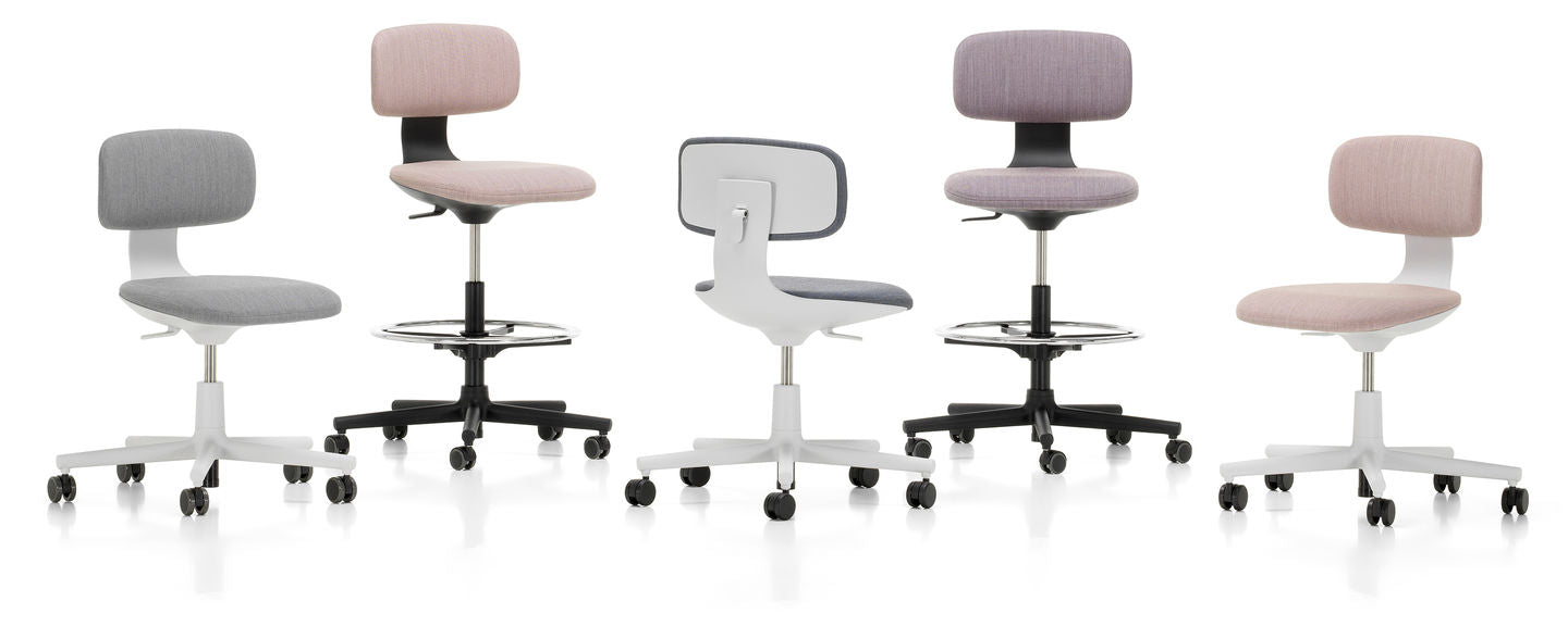 Vitra Rookie en Rookie High bureaustoel sfeerbeeld kantoor