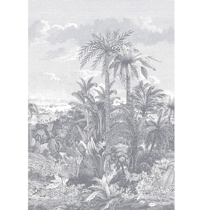 1838 Wallcoverings behang Paradise Found monochrome mural