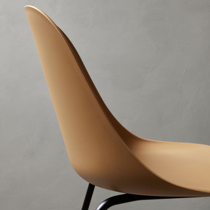 Audo Harbour Side Chair Steel Base clos eup 