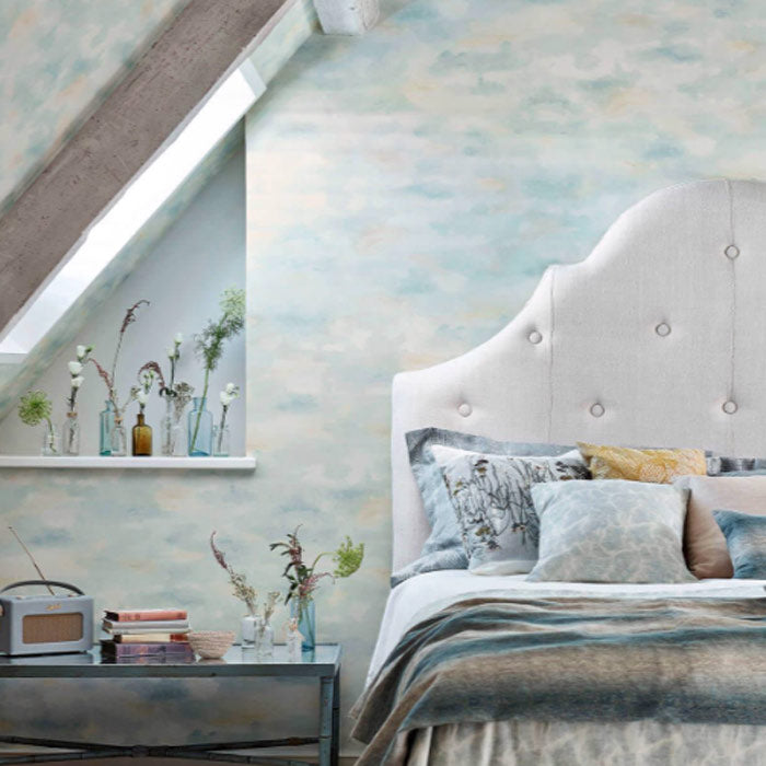 Sanderson Bamburgh sky Estuary Blue 216515