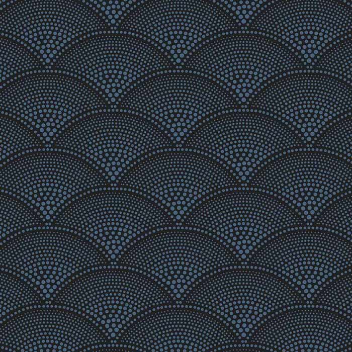 Cole and Son behang Feather Fan Metallic Cornflower 89/4019