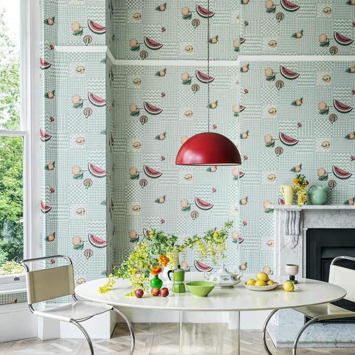 Cole and Son behang Frutta e Geometrico Pastel 123/6029