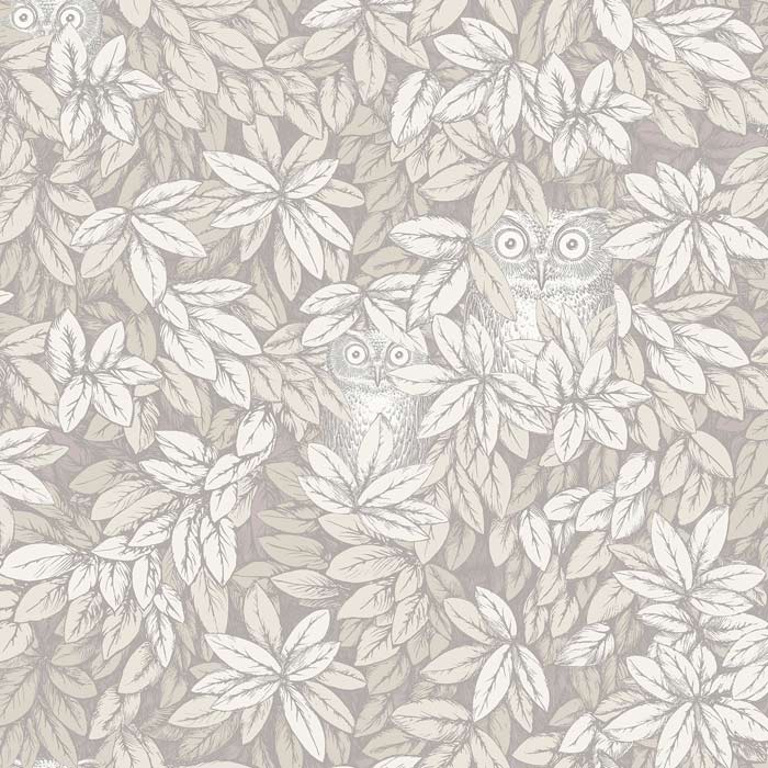 Cole and Son behang Foglie e Civette White 123/11052