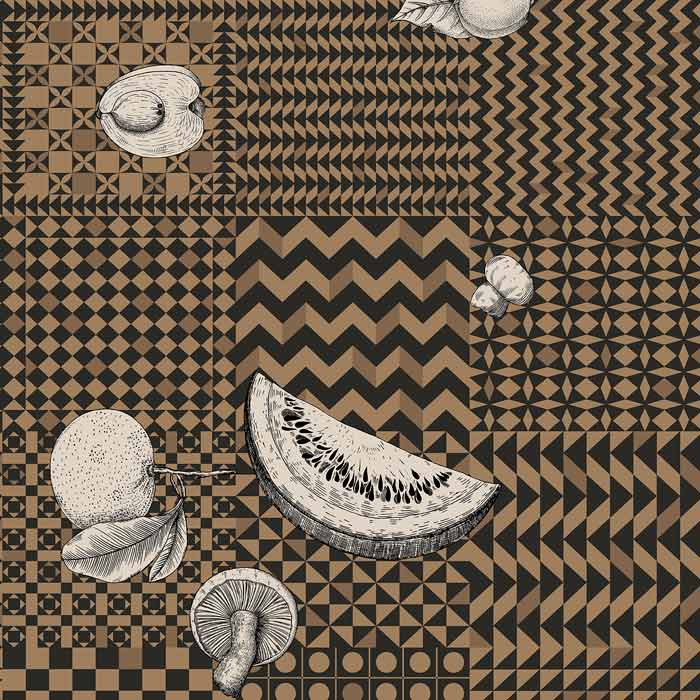 ole and Son behang Frutta e Geometrico Black, White & Gold 123/6031