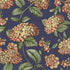 Cole and Son behang Ramo di Ortensia Coral on Dark Blue 123/8040