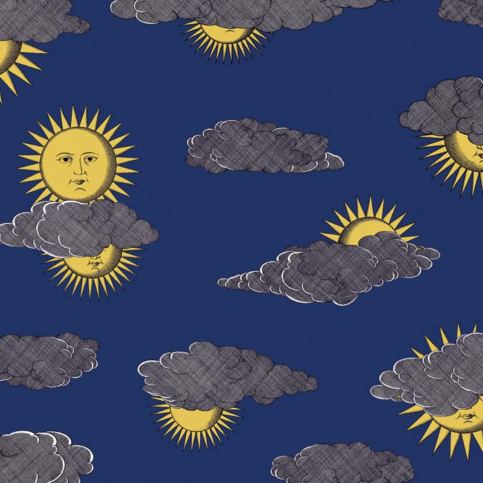 Cole and Son behang Soli e Nuvole 123/2006 yellow and blue