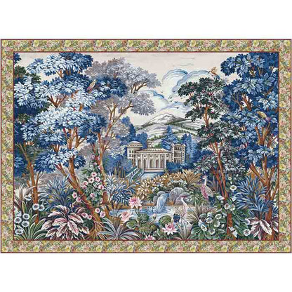 Coordonné behang Tapestry blue 8800141