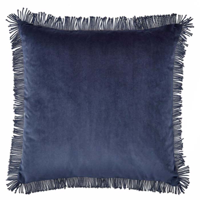 Morris and Co kussen Sabastian fringed Midnight Embers