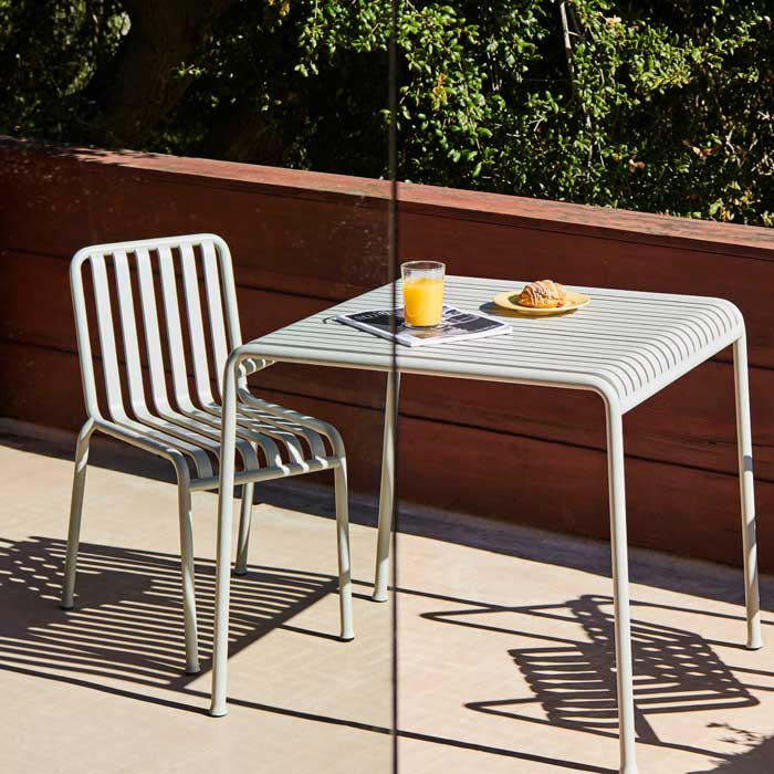 Hay Palissade chair table grey