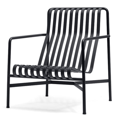 Hay Palissade Lounge chair high antraciet