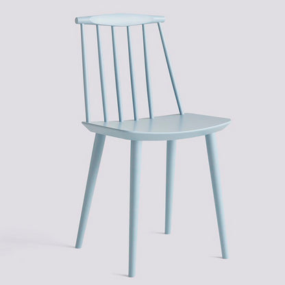 J77 chair J series Slate blue water based lacquered beech
