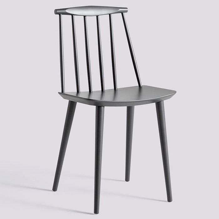 J77 chair J series Stone grey water based lacquered beech