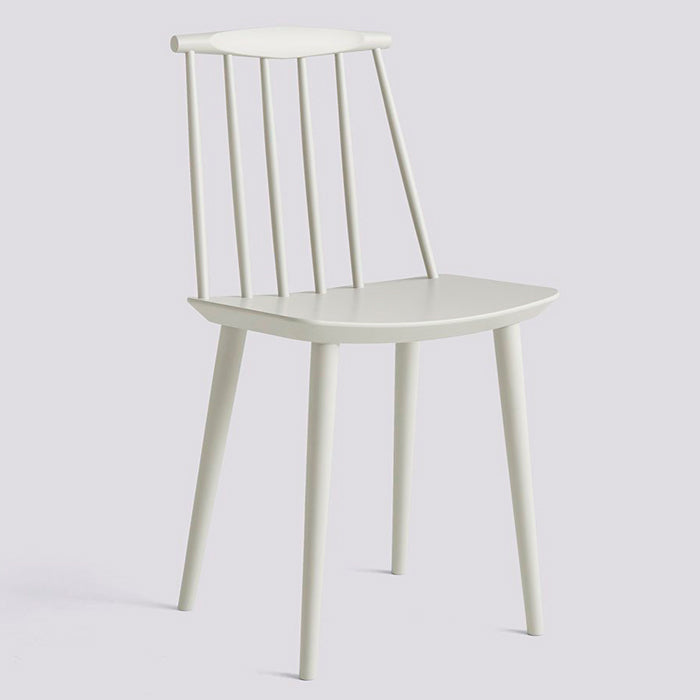 J77 chair J series Warm grey water based lacquered beech