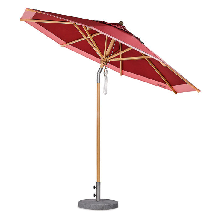 Weishäupl Klassiek parasol Bordeaux/Rosa