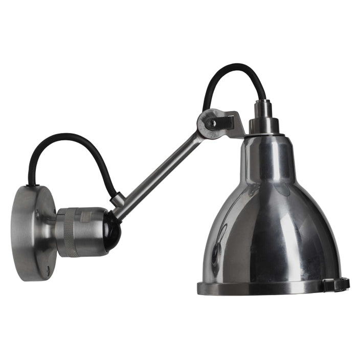 DCW éditions Lampe Gras N304 Classic Outdoor Seaside wandlamp black, staal