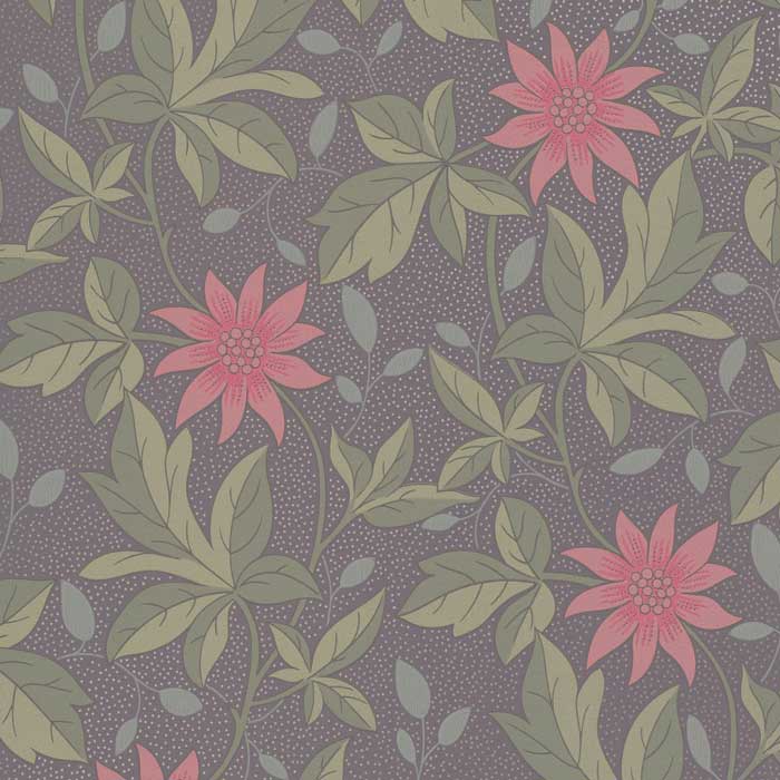 Little Greene Behang Monroe pink Flower