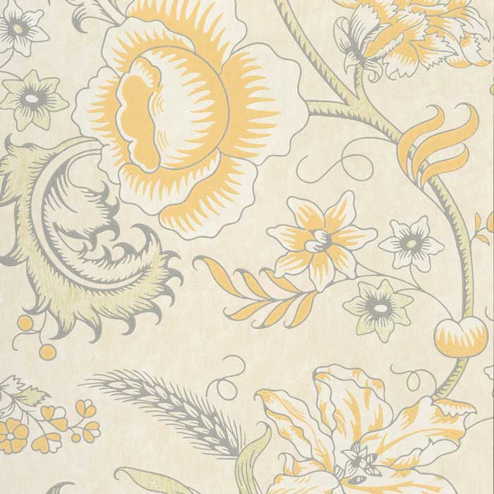 Little Greene Behang Woodblock Trail Claude