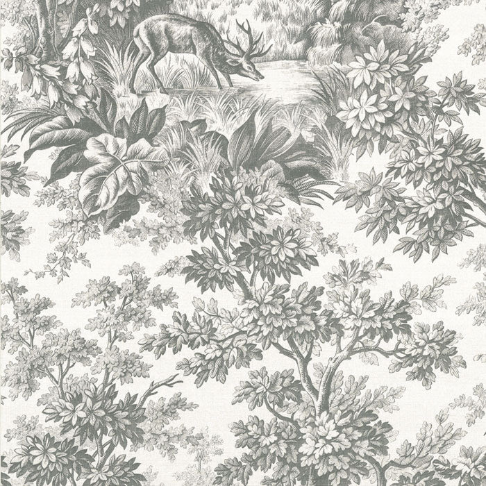 Little Greene Stag Toile juniper Moss