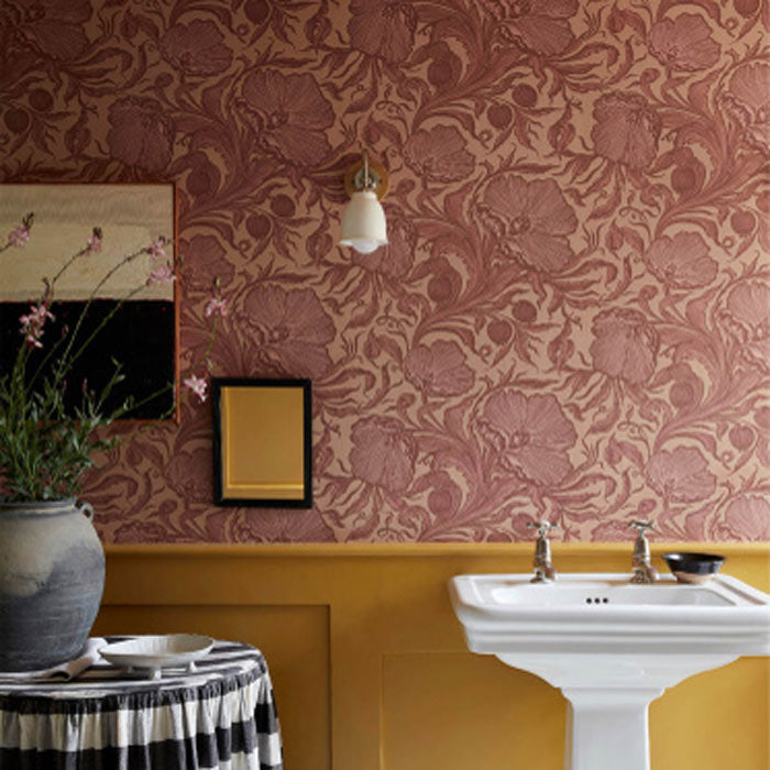 Little Greene behang Poppy Trail Masquerade