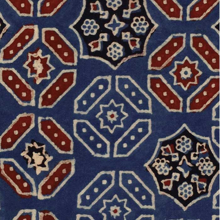 Mind the Gap behang Ajrak Blue WP20412