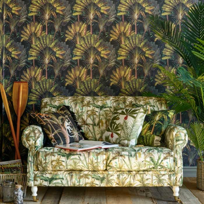 Mind the Gap behang Travellers palm sunset WP20526