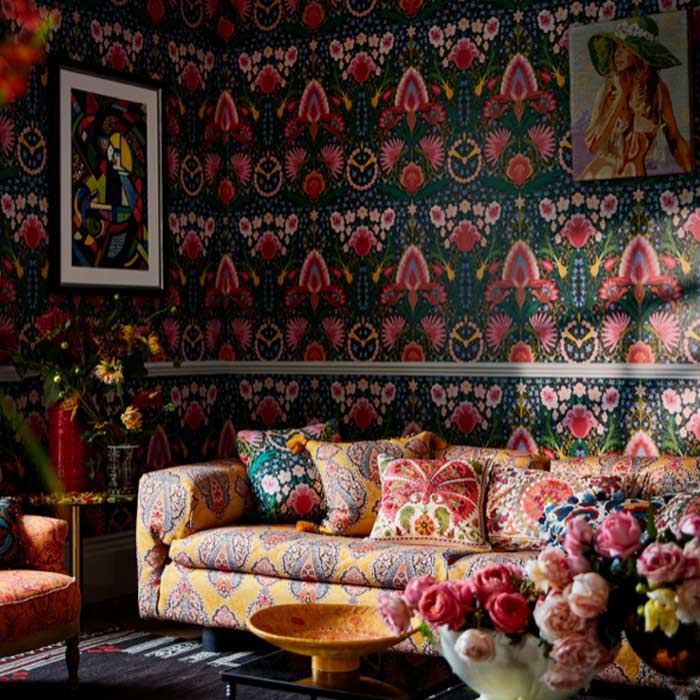 Mind the Gap behang Susie Q Anthracite WP20628