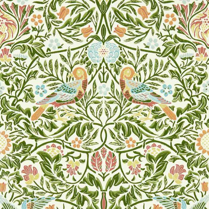 Morris and Co Bird wallpaper boughs green 217192