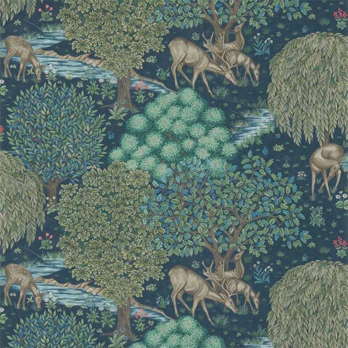 Morris and Co the Brook Tapestry blue 216479