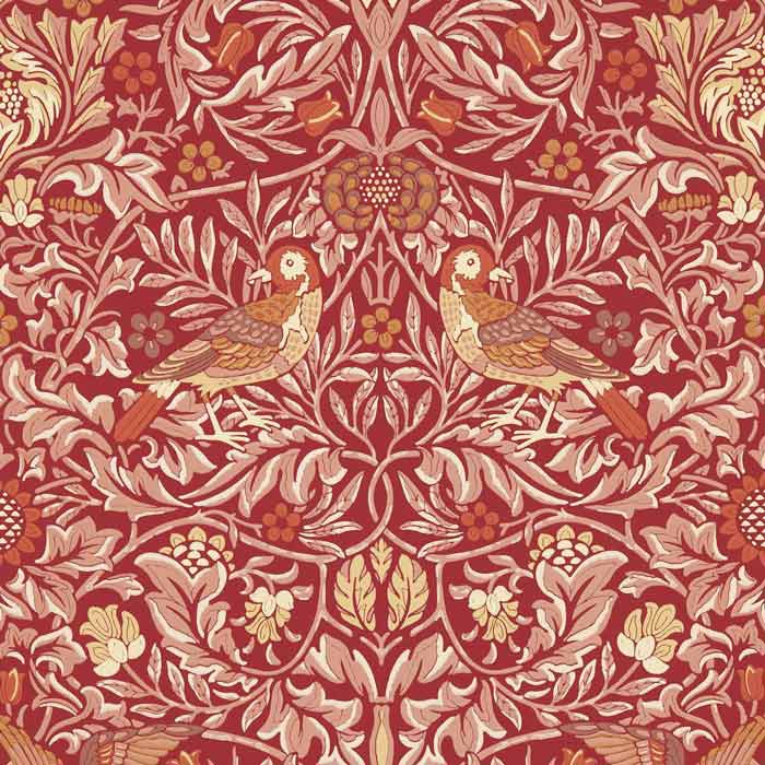 Morris and Co Bird wallpaper madder weld 217195