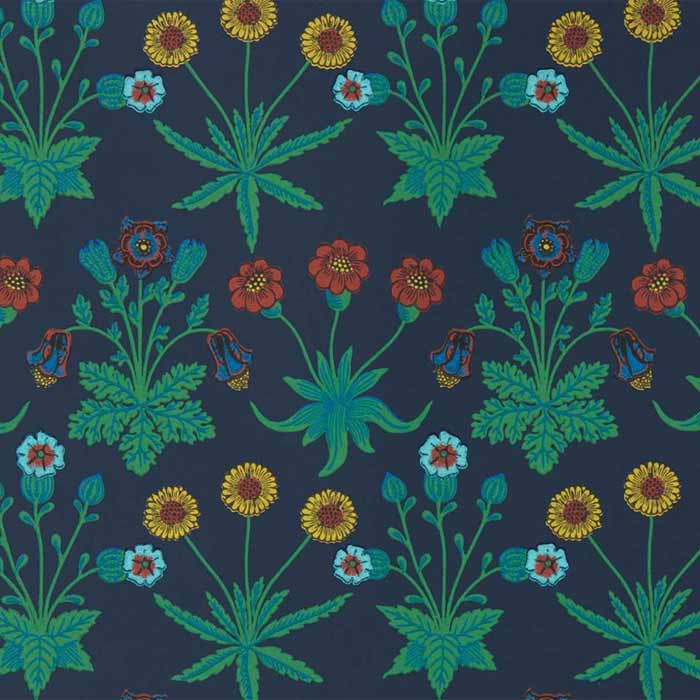 Morris and Co behang Daisy Midnight 510034