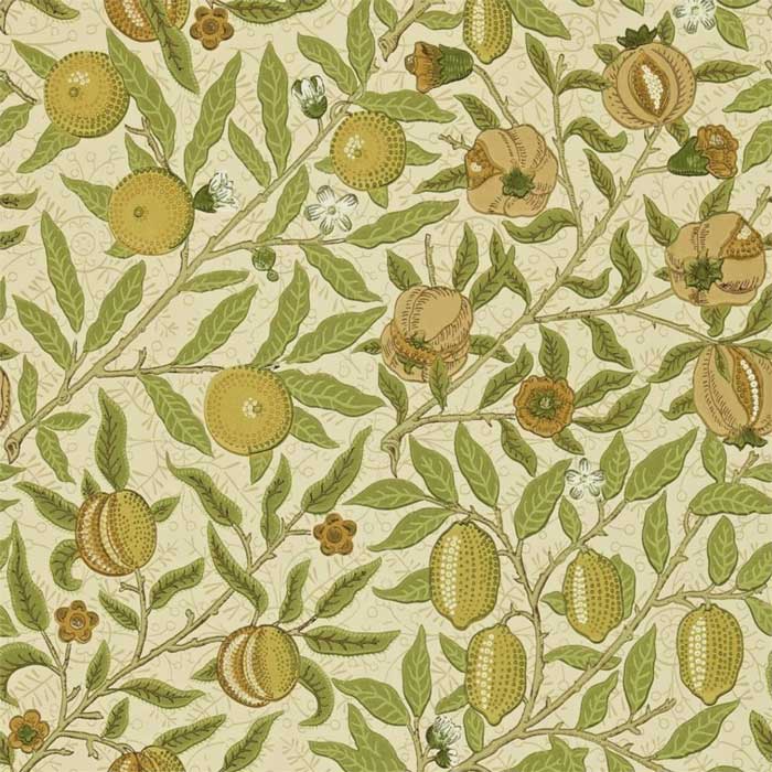 Morris and Co fruit Lime green/tan