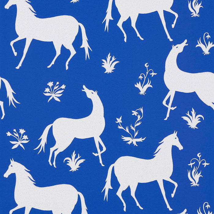 Pierre Frey behang Les cavales Bleu FP776003