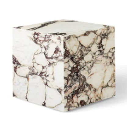 Menu Plinth Cubic Rose marble
