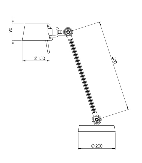 Tonone Bolt desk lamp - single arm (no. 3)