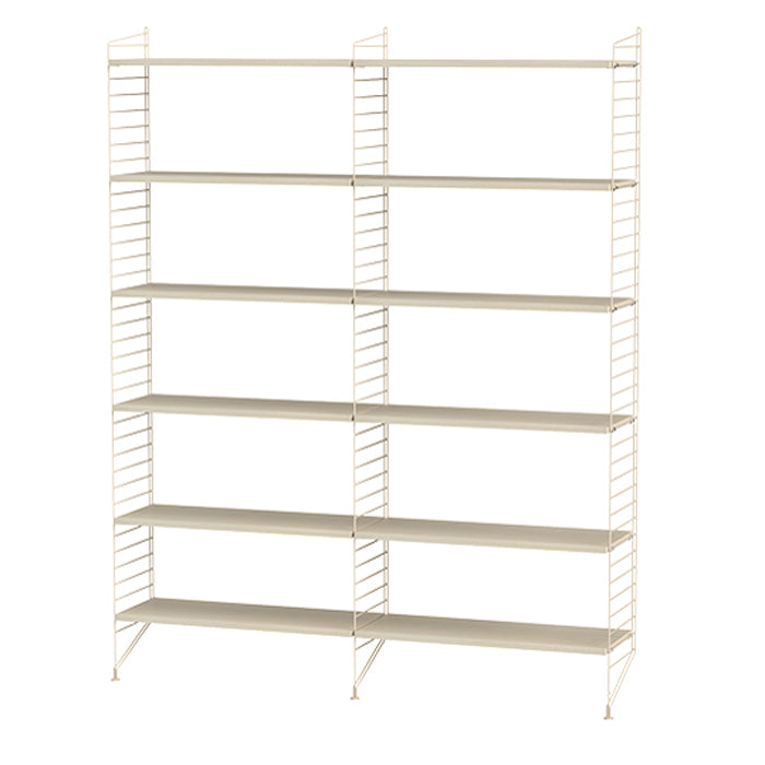 String-Furniture-hoge-kast-planken-beige