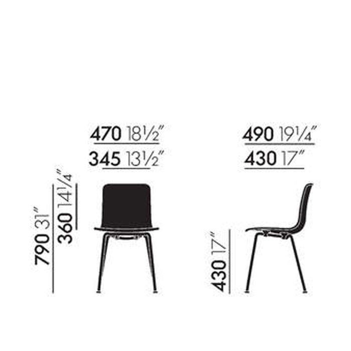 Vitra Hal Tube dining chair