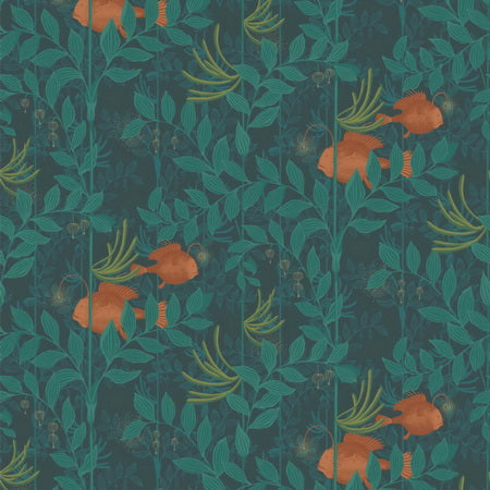 Cole and Son behang - Nautilus orange 103/4019