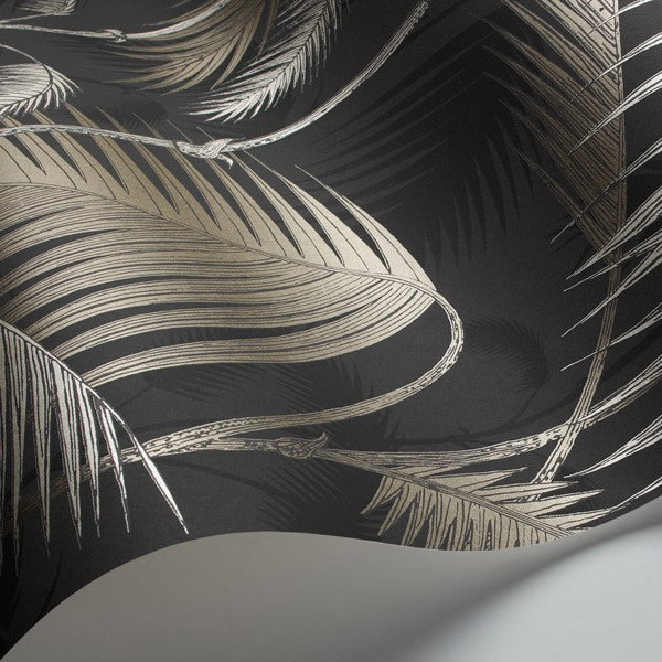Cole & Son behang Palm Jungle silver