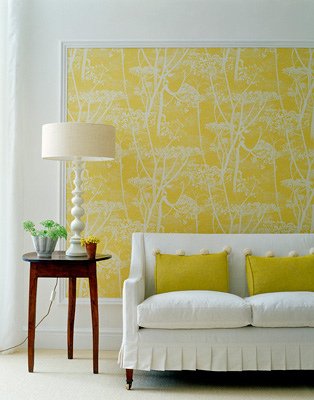Cole and Son behang - Cow Parsley yellow 66/7051