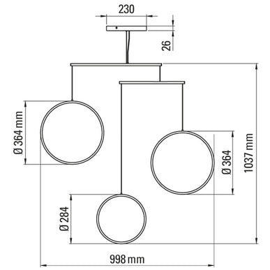 DCW édition Focus X3 chandelier hanglamp – Drent&vanDijk